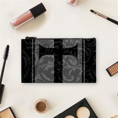 Gothic Brocade Cross Cosmetic Bag (Small) from ArtsNow.com Front