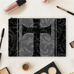 Gothic Brocade Cross Cosmetic Bag (Large) from ArtsNow.com Front