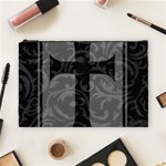 Gothic Brocade Cross Cosmetic Bag (Large)