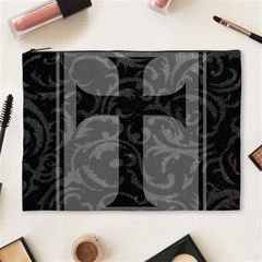 Gothic Brocade Cross Cosmetic Bag (XL) from ArtsNow.com Front