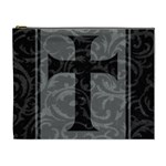 Gothic Brocade Cross Cosmetic Bag (XL)