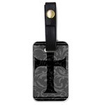 Gothic Brocade Cross Luggage Tag (one side)