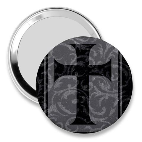 Gothic Brocade Cross 3  Handbag Mirror from ArtsNow.com Front