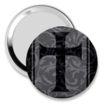 Gothic Brocade Cross 3  Handbag Mirror