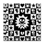 Gothic Punk Skull Tile Coaster