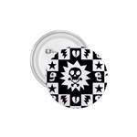 Gothic Punk Skull 1.75  Button