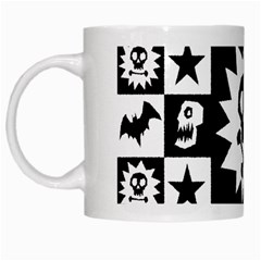 Gothic Punk Skull White Mug from ArtsNow.com Left