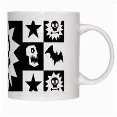 Gothic Punk Skull White Mug from ArtsNow.com Right