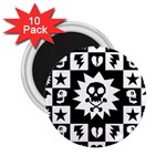 Gothic Punk Skull 2.25  Magnet (10 pack)