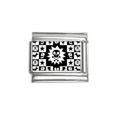 Gothic Punk Skull Italian Charm (9mm) from ArtsNow.com Front