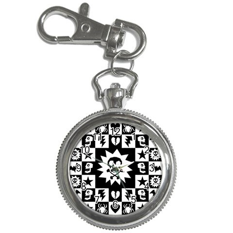 Gothic Punk Skull Key Chain Watch from ArtsNow.com Front