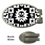 Gothic Punk Skull Money Clip (Oval)