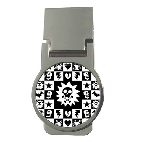Gothic Punk Skull Money Clip (Round) from ArtsNow.com Front