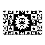 Gothic Punk Skull Magnet (Rectangular)