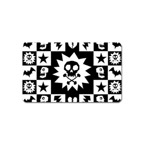 Gothic Punk Skull Magnet (Name Card) from ArtsNow.com Front