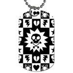 Gothic Punk Skull Dog Tag (One Side)