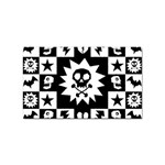 Gothic Punk Skull Sticker Rectangular (10 pack)