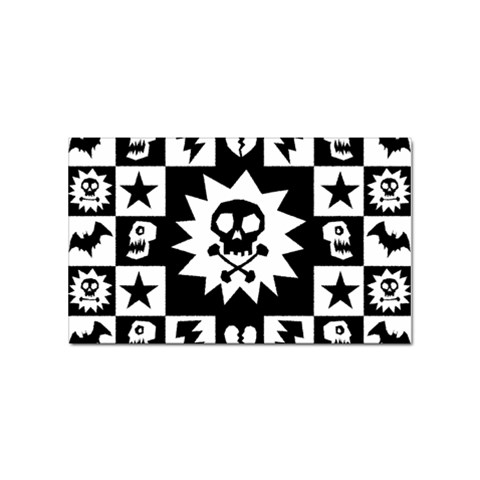 Gothic Punk Skull Sticker Rectangular (100 pack) from ArtsNow.com Front