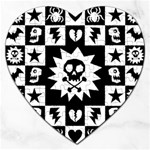Gothic Punk Skull Jigsaw Puzzle (Heart)