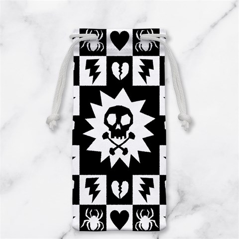 Gothic Punk Skull Jewelry Bag from ArtsNow.com Front
