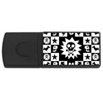 Gothic Punk Skull USB Flash Drive Rectangular (4 GB)