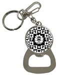 Gothic Punk Skull Bottle Opener Key Chain