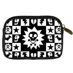 Gothic Punk Skull Digital Camera Leather Case from ArtsNow.com Back