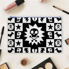 Gothic Punk Skull Cosmetic Bag (Large) from ArtsNow.com Front