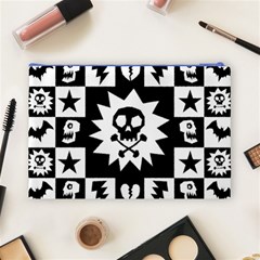 Gothic Punk Skull Cosmetic Bag (Large) from ArtsNow.com Back