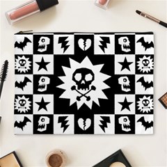 Gothic Punk Skull Cosmetic Bag (XL) from ArtsNow.com Front