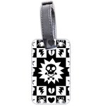 Gothic Punk Skull Luggage Tag (two sides)