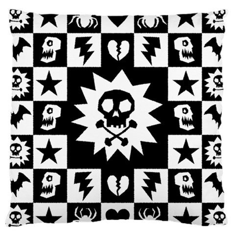 Gothic Punk Skull Large Cushion Case (One Side) from ArtsNow.com Front
