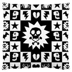 Gothic Punk Skull Large Cushion Case (One Side)