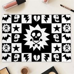 Gothic Punk Skull Cosmetic Bag (XXL) from ArtsNow.com Front