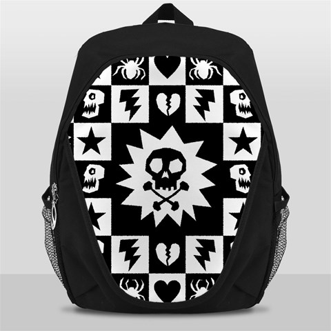 Gothic Punk Skull Backpack Bag from ArtsNow.com Front