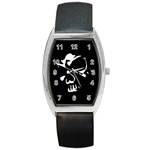 Gothic Skull Barrel Style Metal Watch