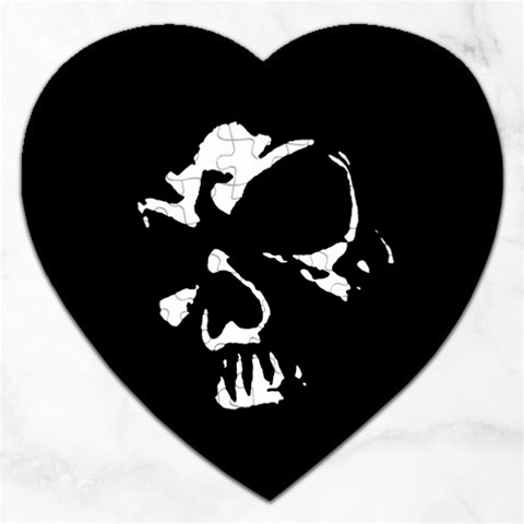 Gothic Skull Jigsaw Puzzle (Heart) from ArtsNow.com Front