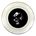 Gothic Skull Porcelain Plate