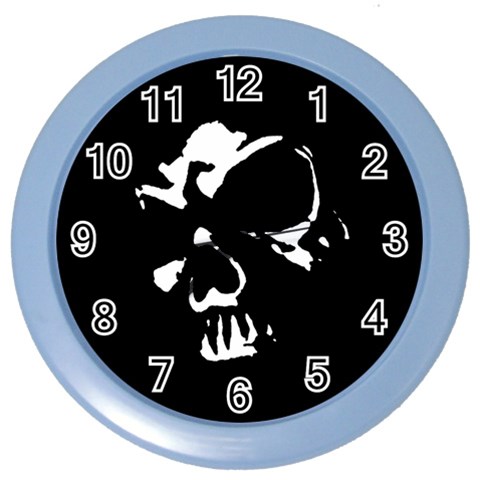 Gothic Skull Color Wall Clock from ArtsNow.com Front