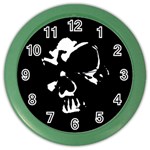 Gothic Skull Color Wall Clock