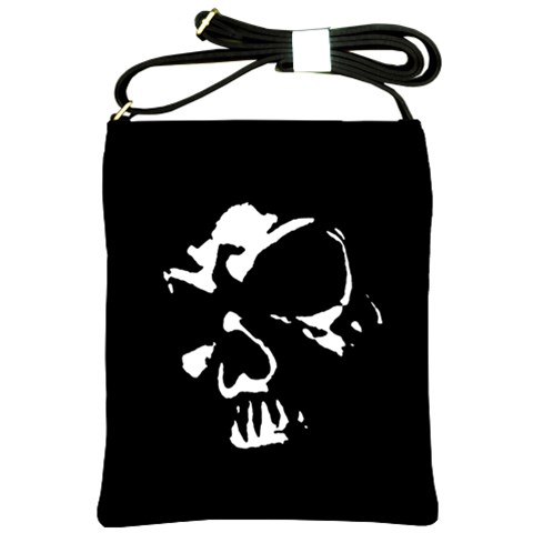 Gothic Skull Shoulder Sling Bag from ArtsNow.com Front