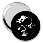 Gothic Skull 3  Handbag Mirror