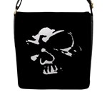 Gothic Skull Flap Closure Messenger Bag (Large)