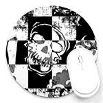 Grunge Skull Round Mousepad