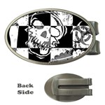 Grunge Skull Money Clip (Oval)