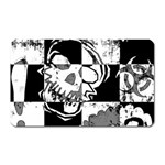 Grunge Skull Magnet (Rectangular)