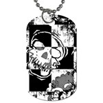 Grunge Skull Dog Tag (One Side)