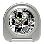 Grunge Skull Travel Alarm Clock