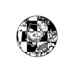 Grunge Skull Hat Clip Ball Marker