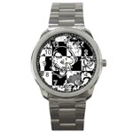 Grunge Skull Sport Metal Watch